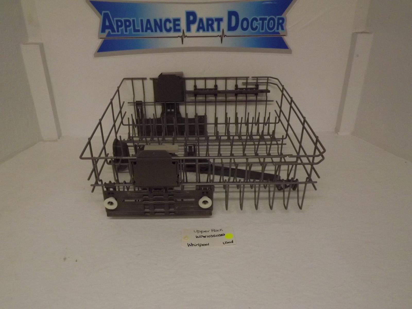 Whirlpool Dishwasher WPW10350382 Upper Rack Used Whirlpool Dishwasher WPW10350382 Upper Rack Used